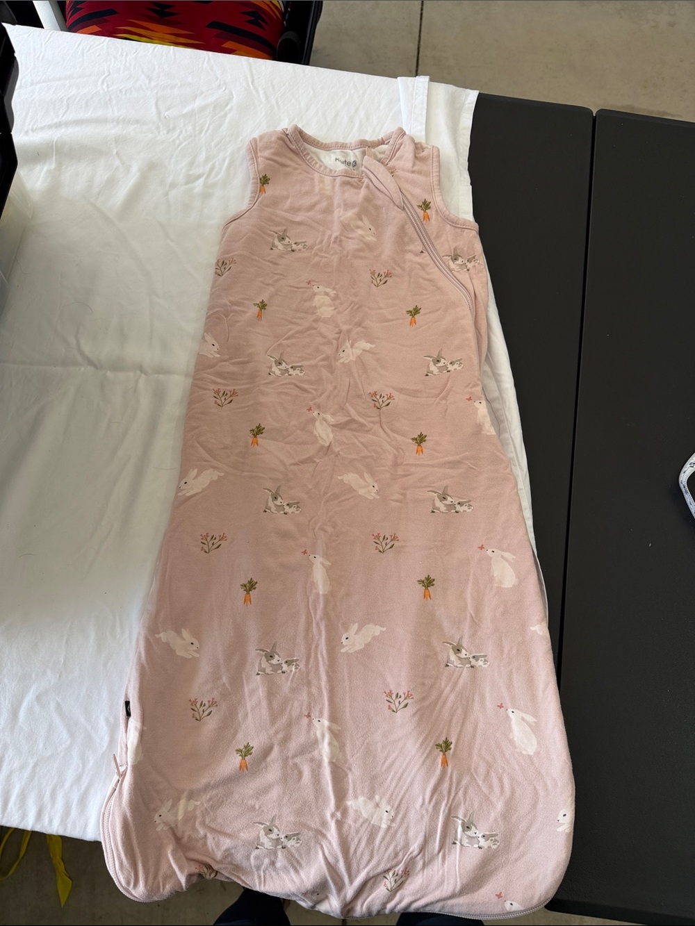 Kyte baby Sleeveless Pink Bunny Print Kids Sleep Sack